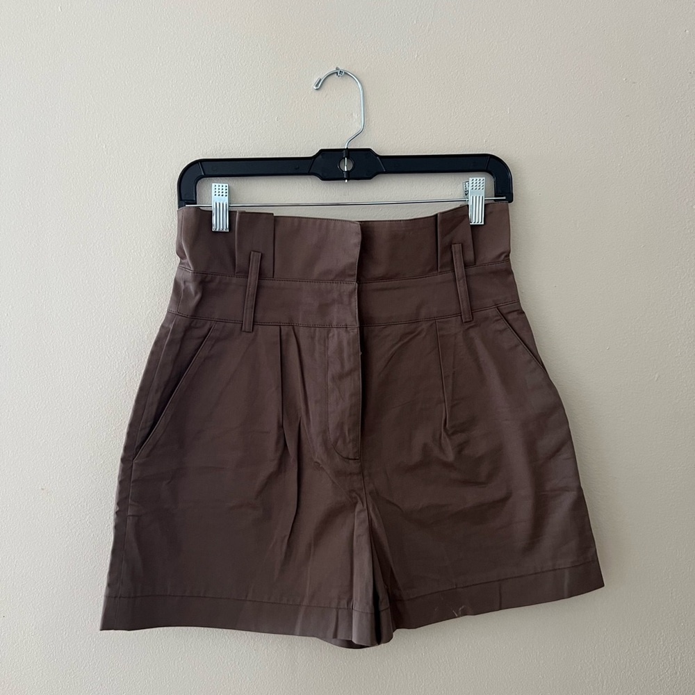 ba&sh High-Waisted Brown Shorts